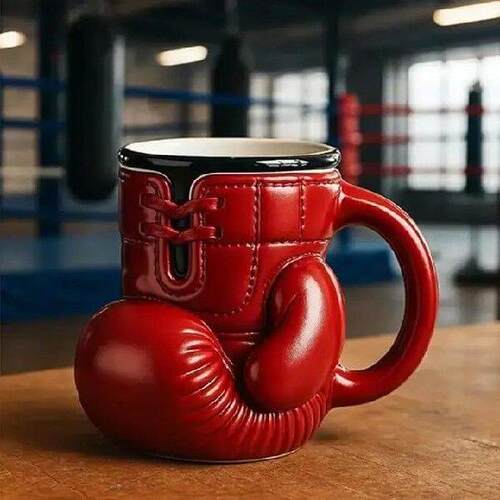 2-1PCS Boxing Glove Mug Sports Themed Mugs Funny Water Cup