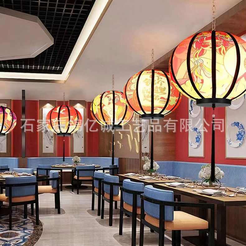 中式酒店装饰灯广告装饰国餐厅亮化新款风景区潮中国灯笼防水定制图片
