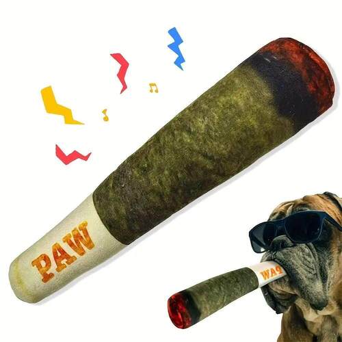 Interactive Dog Joint Sound Puppy Toys Cigar For Small Resis