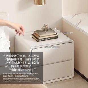?木z2024219床头柜2简约现代智能带锁家卧用室204新款 小型柜子主