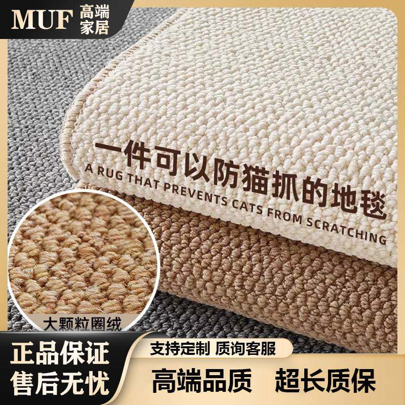 MUF防水地毯客厅免打理免洗可擦沙发卧室床边飘窗猫抓板入户地垫