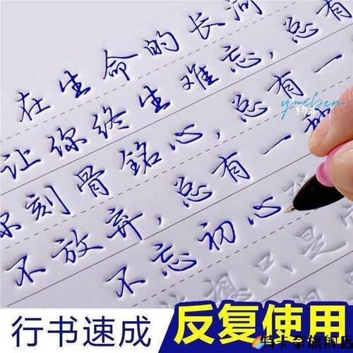 【15天练好字】练字帖成人行书行楷书凹槽速成硬笔男女生反覆使用
