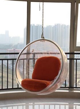 明泡泡椅悬亚克透力吊球吊篮WUQ太空转椅秋客厅千吊顶椅塑料家具