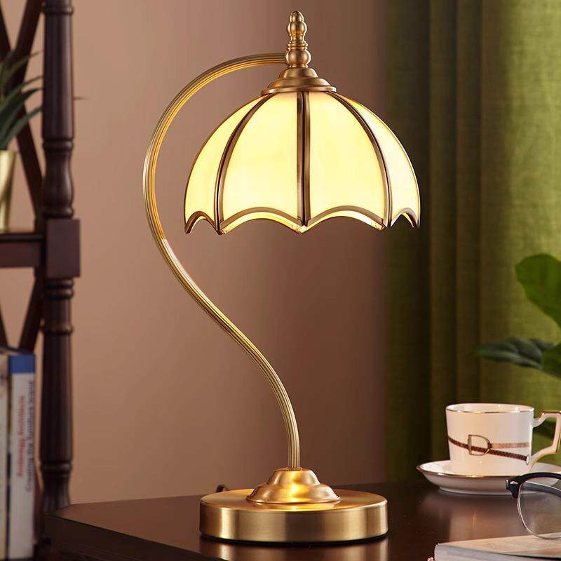 美式复古台灯书房书桌办公室欧式现代简约客厅怀旧卧室床头柜灯具