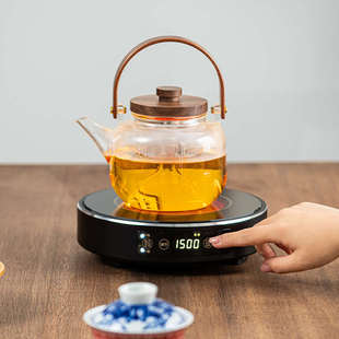 电陶炉1500W煮茶器小型迷你家用超薄围炉煮茶咖啡提梁壶 2024新款