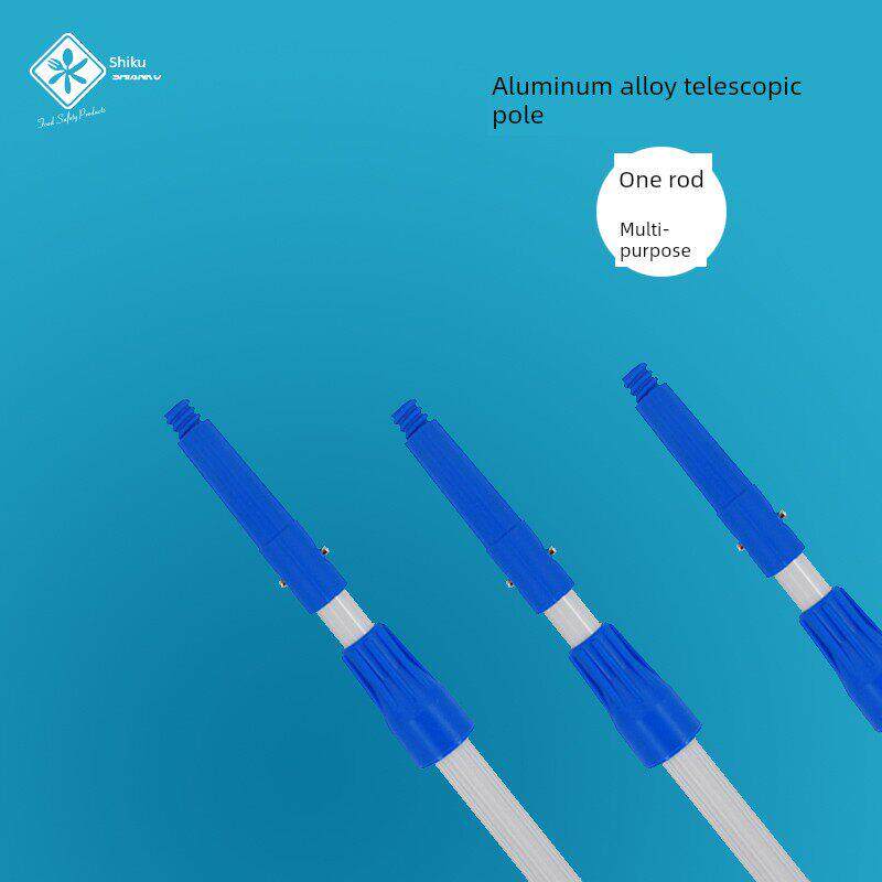 食品安全图书馆铝合金伸缩延长棒多功能清洁玻璃用棒玻璃刮刀长棒