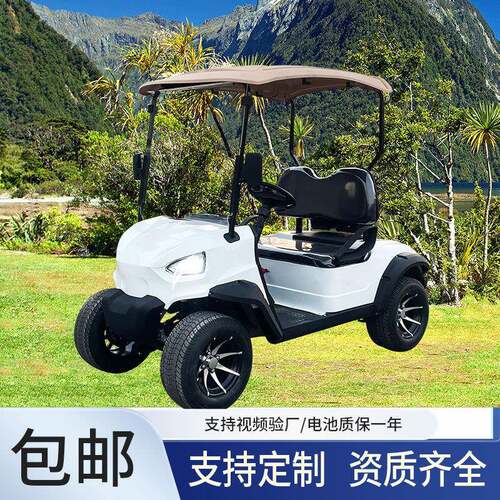 外贸出口2座电动高尔夫球车景区旅游四轮观光车楼盘摆渡看房车