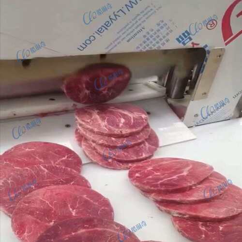 优选高端大型工厂冷冻羊肉切卷机 火锅羊肉牛肉数控冻猪肉切片机