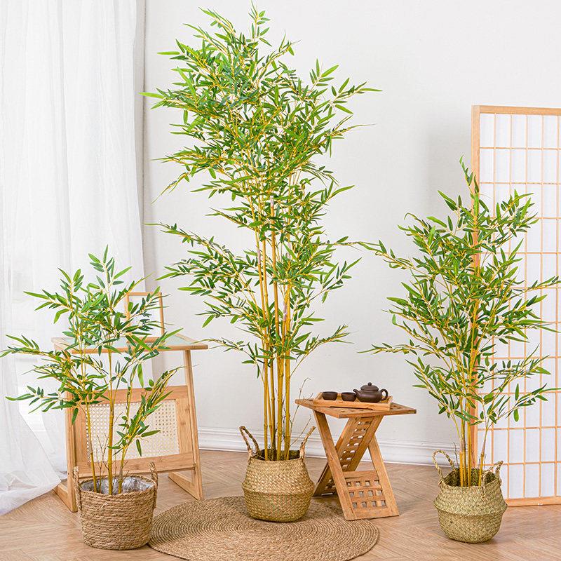 彷生竹子装饰客厅茶室专用新中式假竹子彷真植物造景彷真竹子盆栽