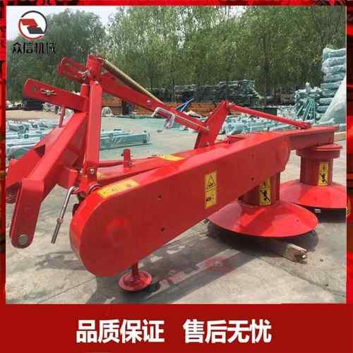 拉机带后置双圆盘苜蓿收割机械双圆盘割草机收割牧草