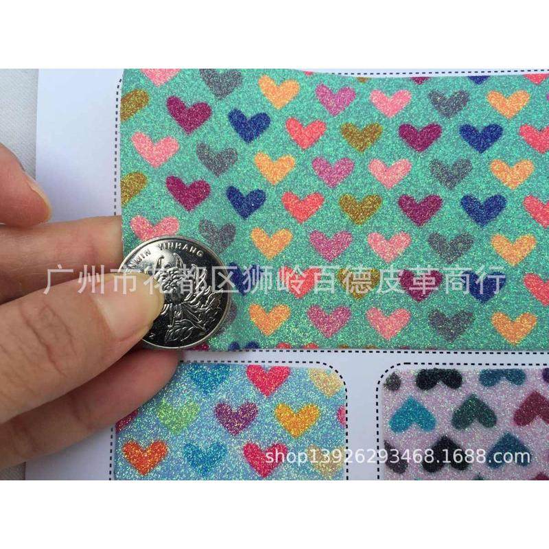 格利特pu皮革面料桃心爱心金葱粉收纳包袋鞋材装饰人造革仿皮面料,住宅家具,皮革,淘宝优惠券,粉丝福利购,淘宝优惠卷