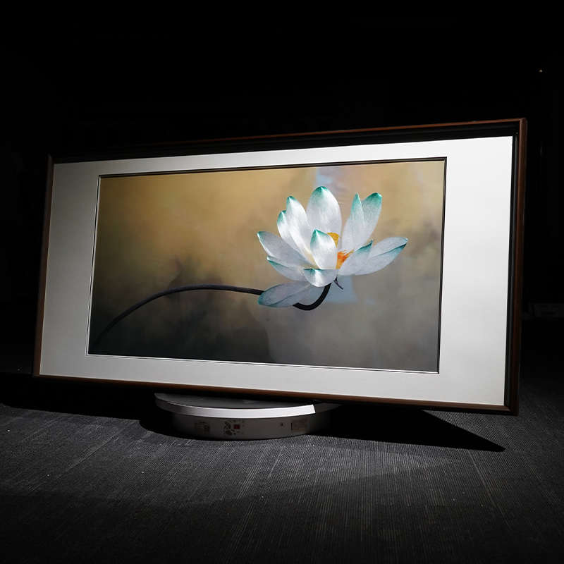 刺绣画客厅卧室装饰画苏州纯手工苏绣成品挂画荷花轻奢高端艺术品图片