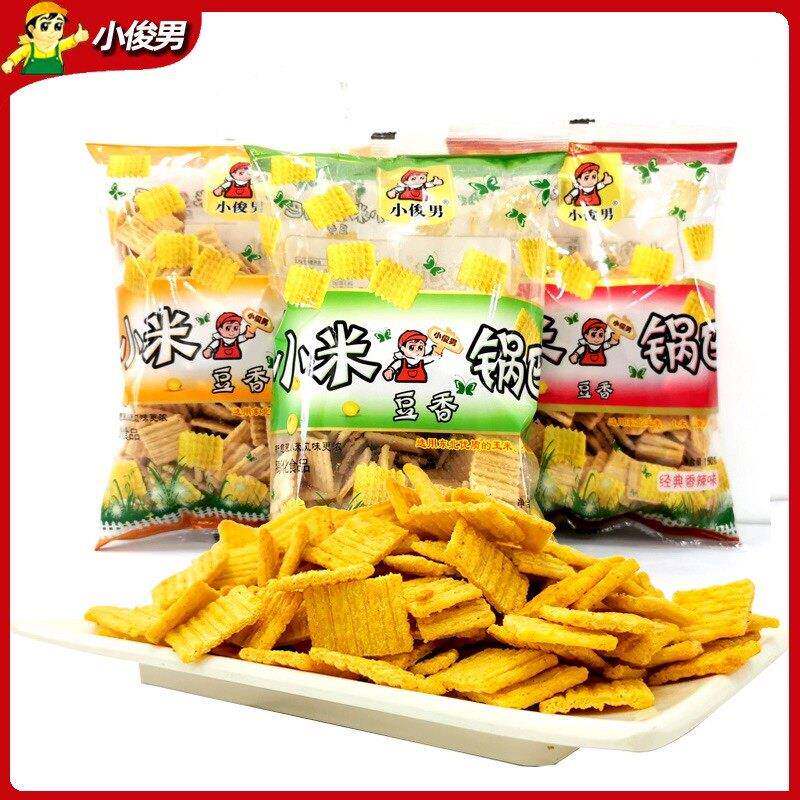 速发现货大锅巴东北小俊男小米豆香锅巴210g粗杂粮香甜五香脆锅巴