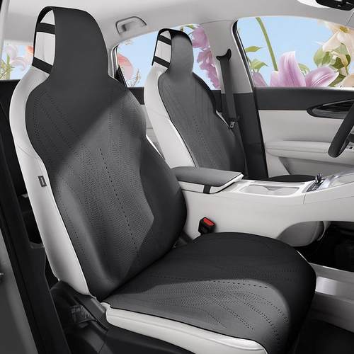 吉利愿垫用汽车坐54套半包透气四季通用夏季翻毛皮超薄款专座星垫