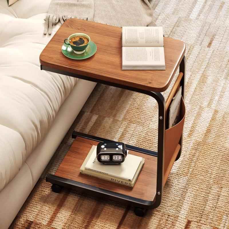 可移动小茶几小户型带轮边几客厅沙发家用简约小桌子卧室床边桌