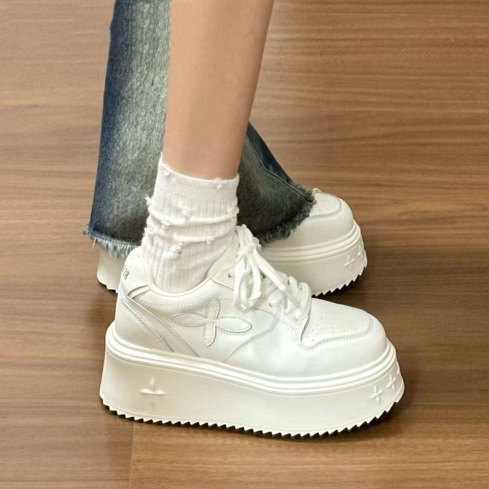 爆款黑色胖胖防滑面包学生老爹鞋