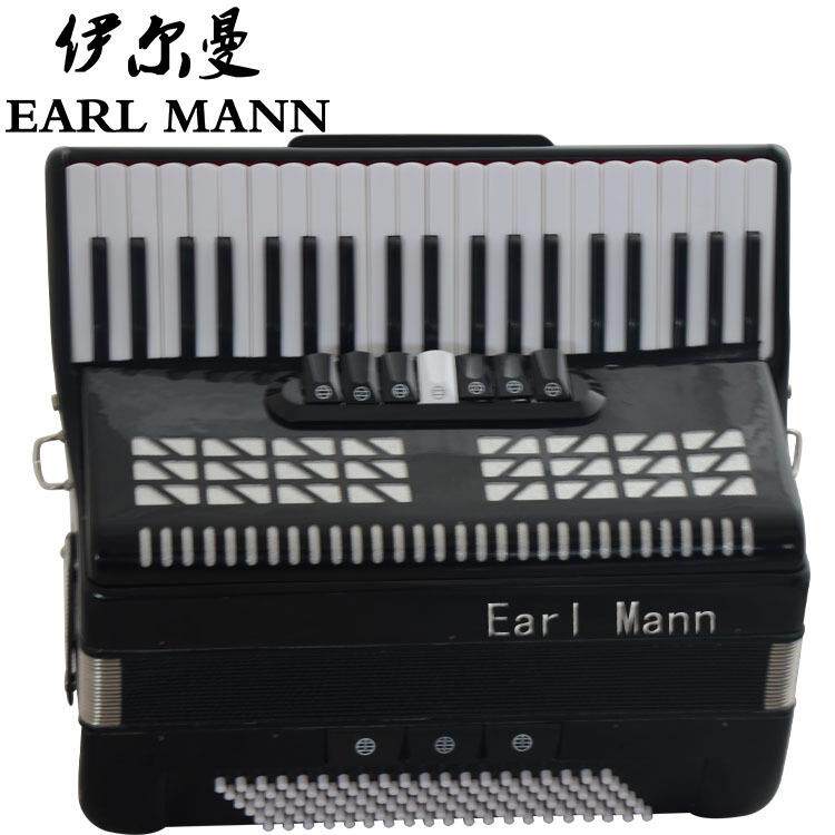 伊尔曼Earl Mann三排簧120贝斯41K专业手风琴黑色