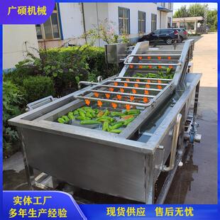 蔬菜清洗风干机 水果毛豆清洗设备 净菜叶菜类辣椒果蔬清洗流水线