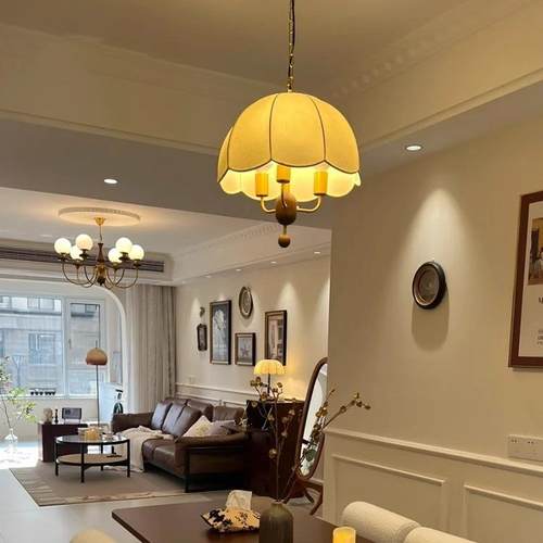 法式桌复古风餐灯卧式室灯厅主卧吊灯设计师中古餐吧台灯963美吸