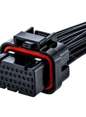 汽车座amp连接器接插件国产143729034p-系列防水线束14-插头针ecu