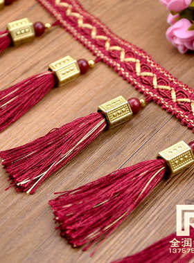 帽 花边子金柯桥边厂家 六角货源流苏窗帘吊珠穗 花边