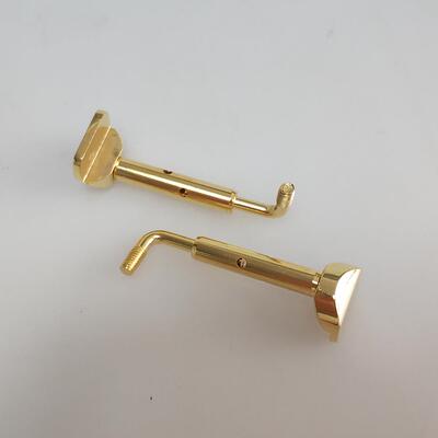 小提琴腮托件螺丝半提器分节2个装金BHD色银色黑色琴配乐小提琴配