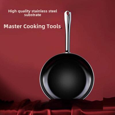 Stainless steel frying pan Household non-stick frying pan
