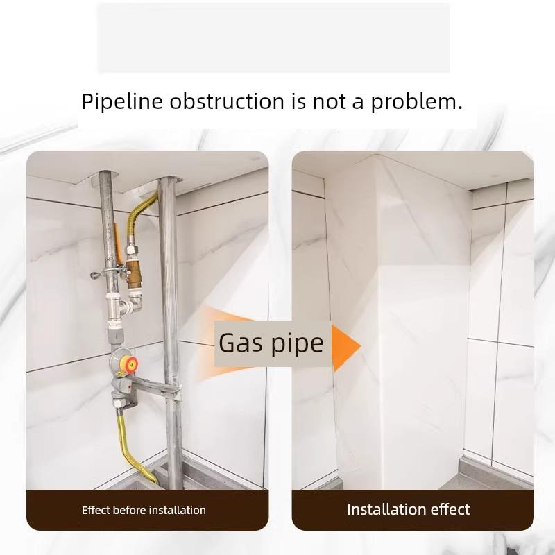 碳晶板管道装饰护角遮挡装饰板水管柱子亚克力包下水管道神器气管
