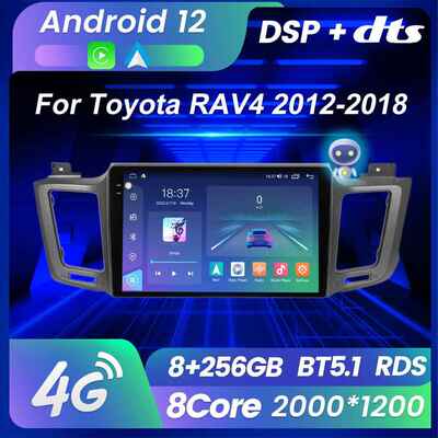 适用于丰田RAV4 12-18款改装安卓大屏中控车机导航M6Pro 7862S