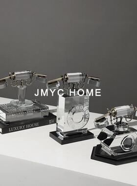 约复古电话机摆样板房居家客RSH厅电视简柜玄关桌面茶几柜装饰件