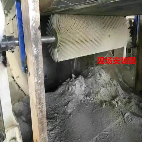 XQ-I电动滚刷清扫器 带宽800/1000/1200输送带尼龙毛刷辊清扫器