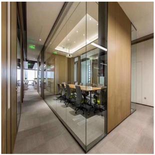 会广州议室玻璃隔断钢1化玻璃隔断墙折公叠门屏办折叠办公屏风风