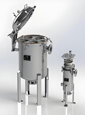 海特 精密袋式过滤器 货源充足 化工行业用 摇臂快开式过滤设备