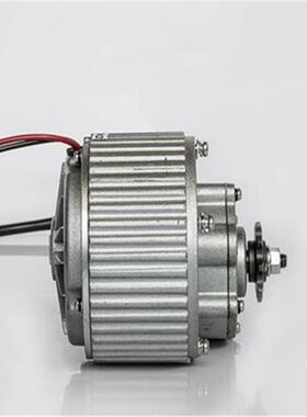 叶子永磁直流有刷减速电机MY1018-450W24V36v电动自行车改装电机