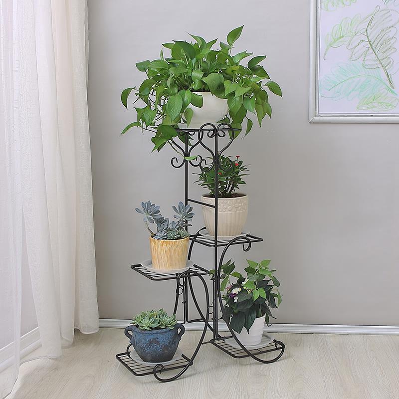 众之新款铁艺花架家用省空间层客厅Y6060多绿花架落萝地式阳亿台