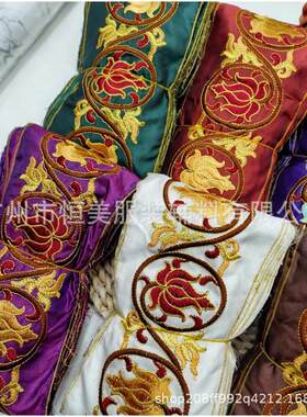 11.5CM宽民族风刺绣花边辅料金股线花边条码diy服装鞋箱包裙批发