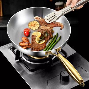 Frying Pan Wok 316 Cooking Steel Nonstick Frie Stainless