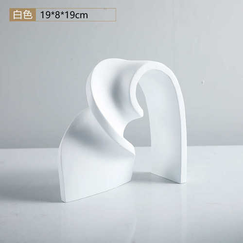 家居陈设蓝彩柜带样板房简约北欧装饰建材黑白展厅售楼处摆件搭配