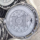 重型铸铁球墨圆井盖厂家电力井盖道路市政热力井盖700 800井盖