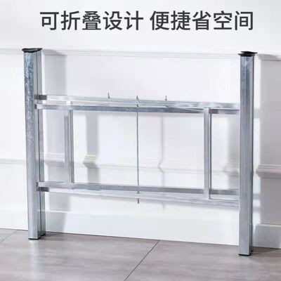 简易镀锌桌腿桌子支架脚可折叠加厚桌脚家用酒店桌架铁艺圆桌架子