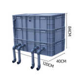 过滤盒箱氧过滤周转循环水族鱼缸箱过滤过滤系统箱鱼池 顶部增
