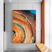 纯绘手油画象装 2302沙抽发背景墙挂画多彩轻奢玄关落地 饰客厅QWE