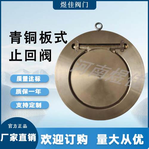 厂家供应CB/T819-201青铜材质适用海水管路船用青铜板式止回阀