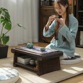 实木榻子榻米茶桌飘窗小桌炕桌家茶用茶几折503叠台室日式 卧坐地