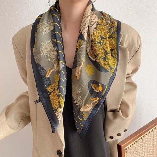 Square Plaid Printed Sun protection Shawl&Scarf Modern