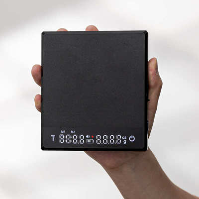 咖啡电子秤 意式手冲器具专用咖啡豆克称 2kg称重计时充电咖啡称