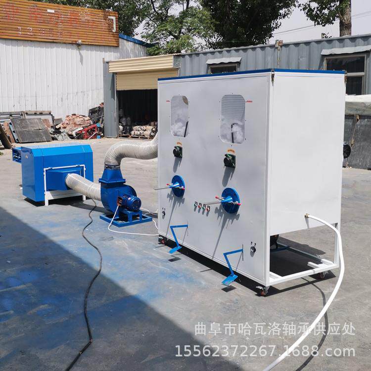 四头沙发抱枕充棉机 螺丝棉化纤棉开松机 电动车把套挡风填充机