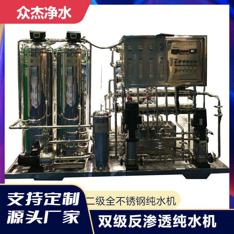 RO双级反渗透设备EDI全自动纯净去离子水处理设备纯净水工业商用