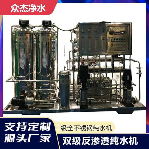 RO双级反渗透设备EDI全自动纯净去离子水处理设备纯净水工业商用