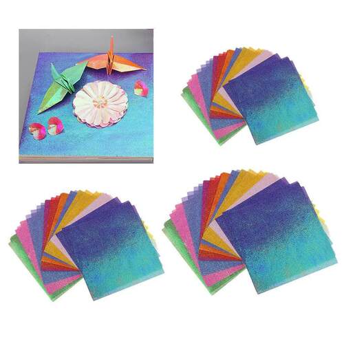 50 Multicolored Sheets Origami Paper / Color Gradient Origam